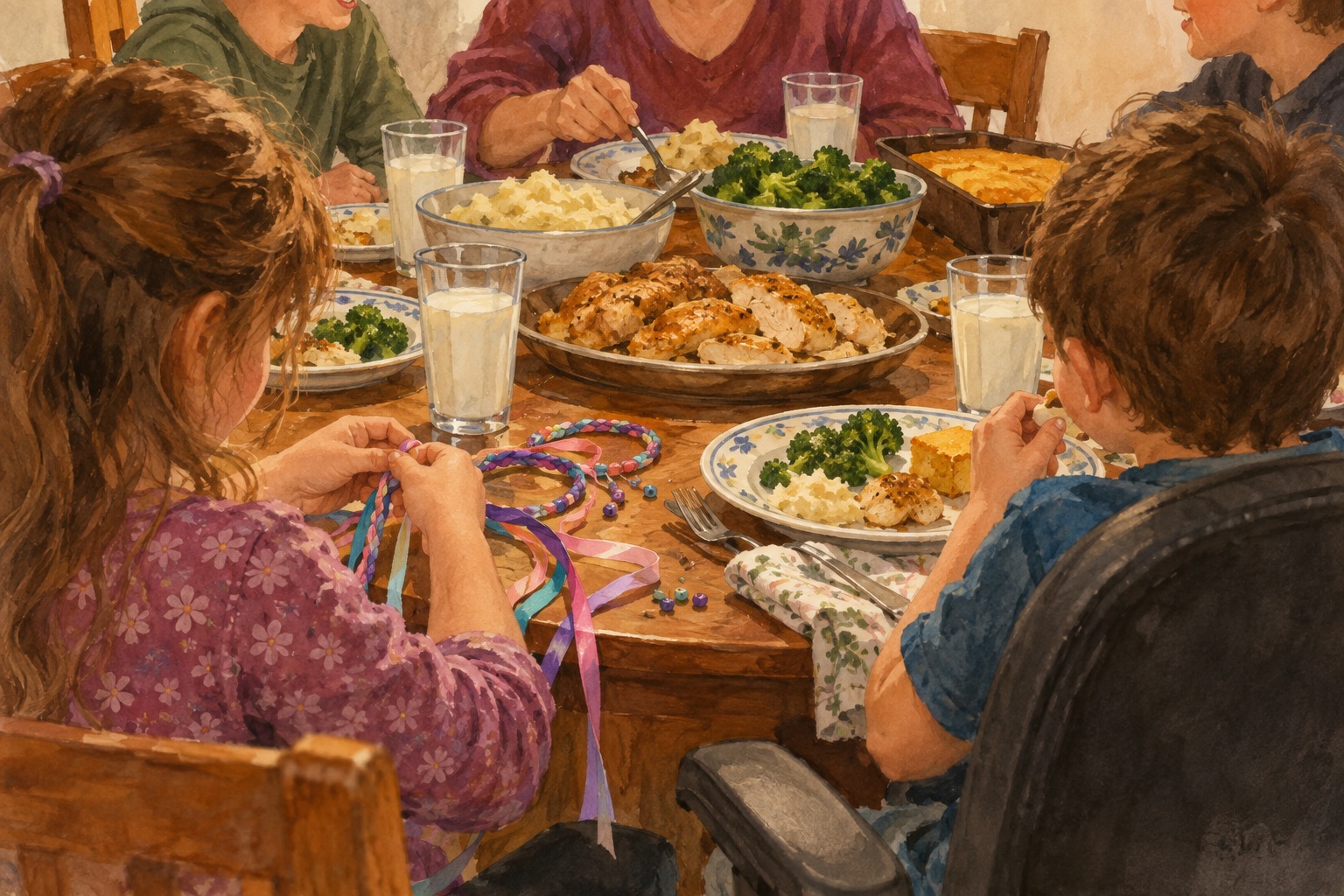 Feasting with family