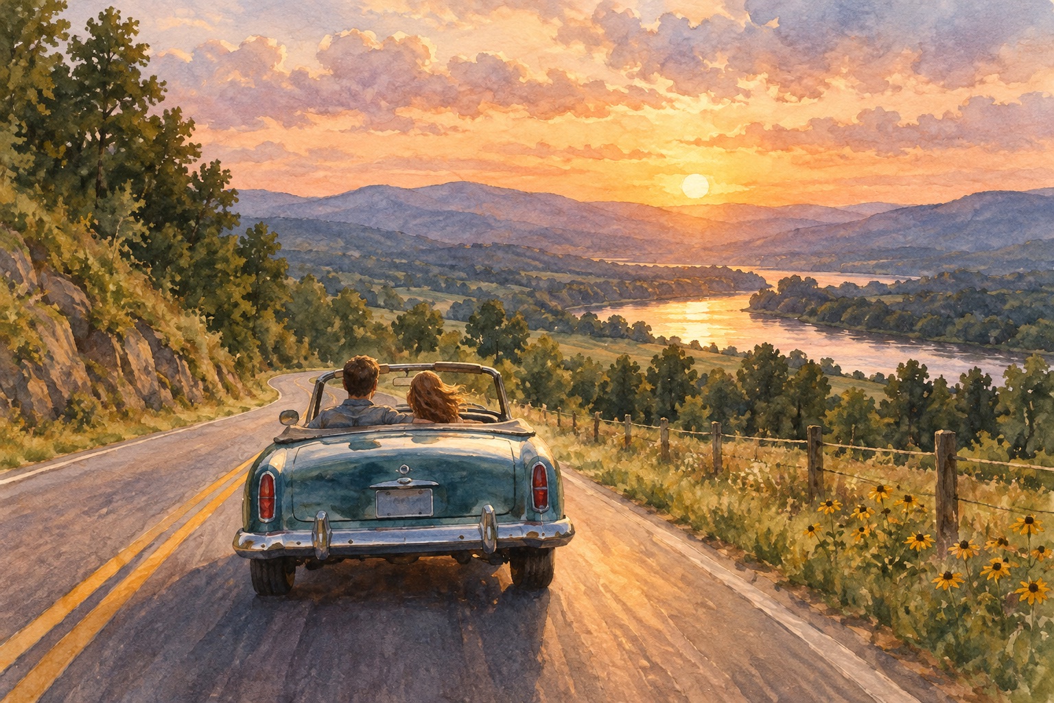 The back way… Drivin’ down that highway of love…