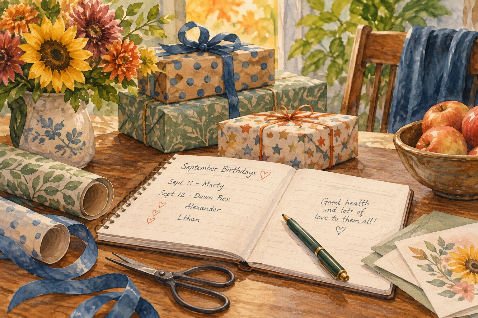 September birthdays and more!!!!
